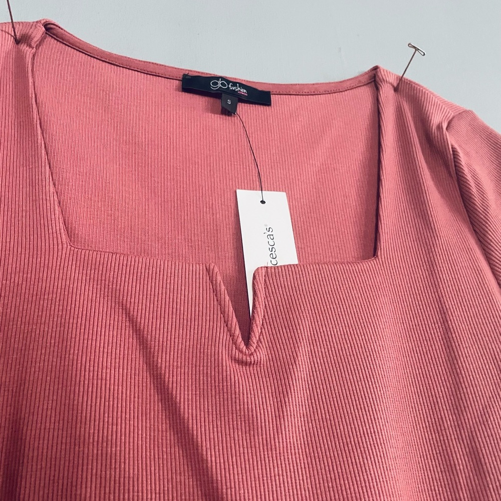 Mauve/pink fit and flare dress - Picture 4 of 4